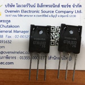 GT30J322 IGBT สำหรับสวิทชิ่งเพาเวอร์ซัพพลายมอินเวอร์เตอร์ 600V 30A-100A