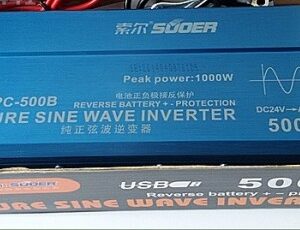 อินเวอร์เตอร์ 24V 500w SUOER (FPC-500B) PURE SINE WAVE