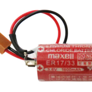 PLC Battery Maxell ER17/33 3.6V with Brown Plug